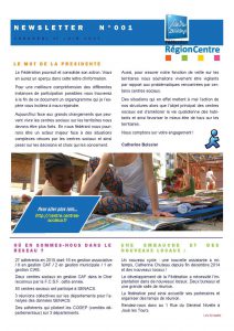 newsletter numero 01 - juin 2015